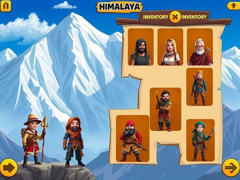 Adventure Amigos Himalaya character selection and inventory management