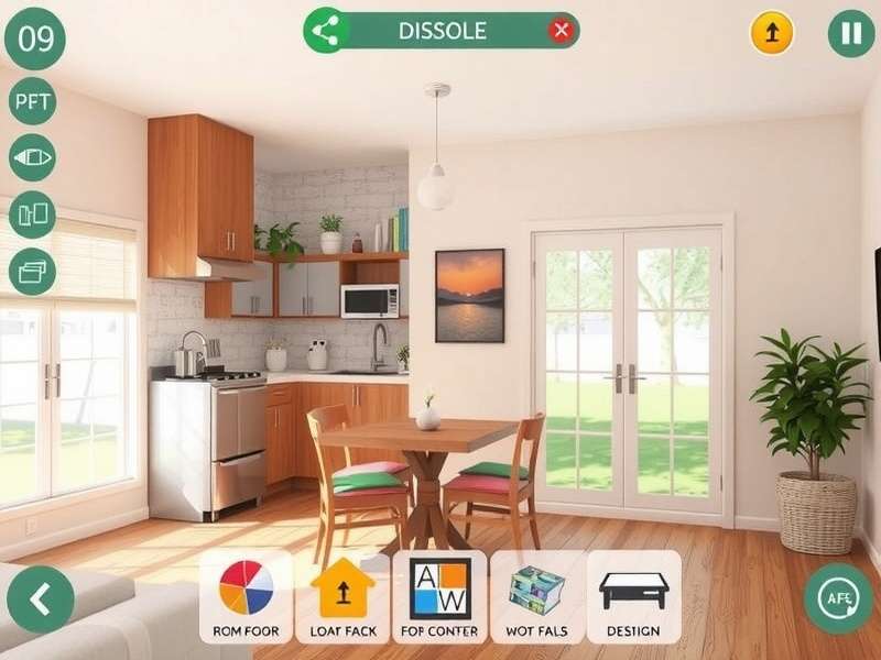 Suburban Home Renewal gameplay showing home renovation process