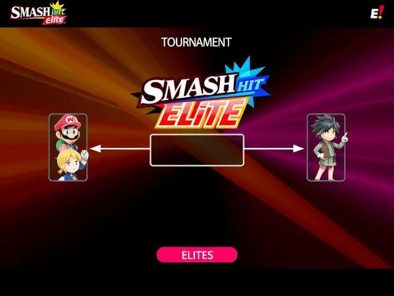 Smash Hit Elite Character Selection Screen