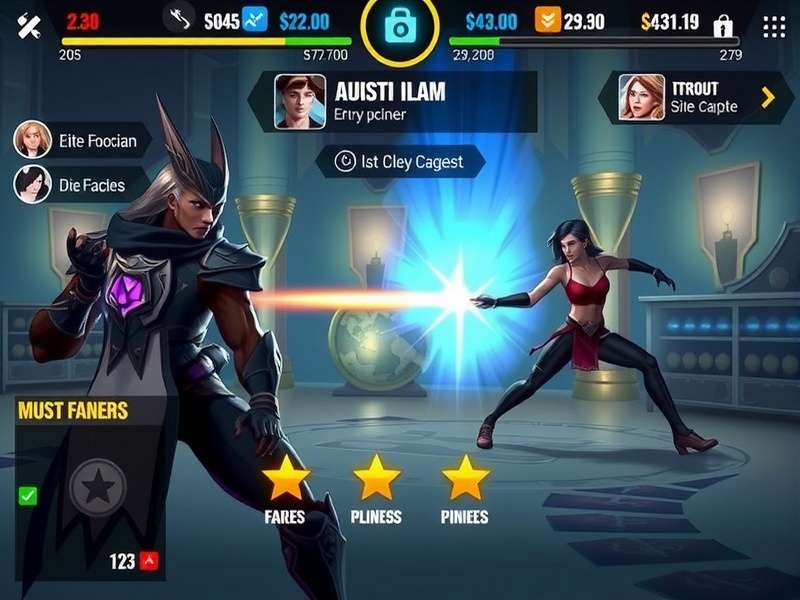 Elite Glory Quest gameplay screenshot showing character combat