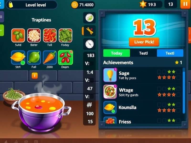 Biryani Blitzers level progression and achievement screen