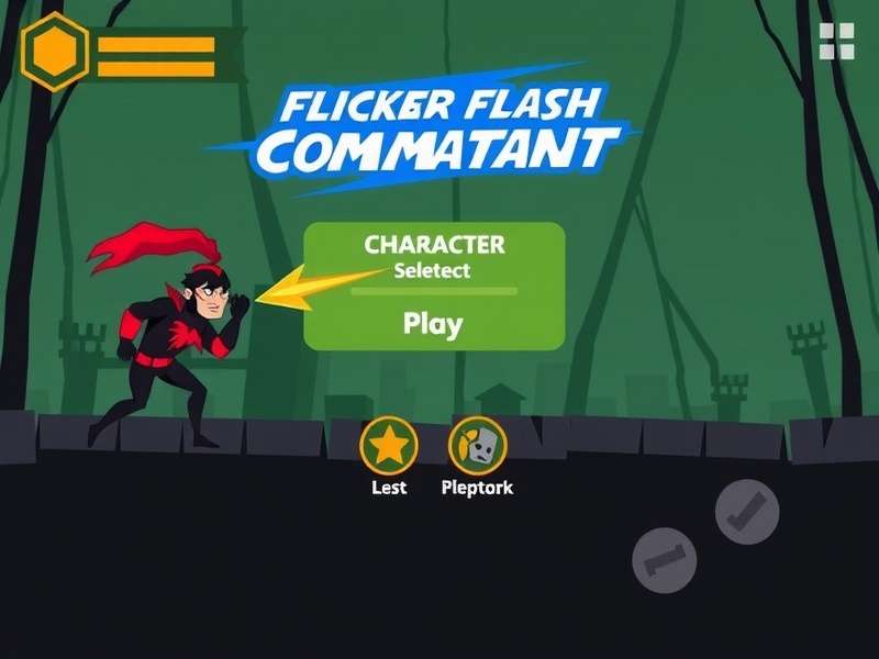 Flicker Flash Combatant gameplay screenshot showing character combat