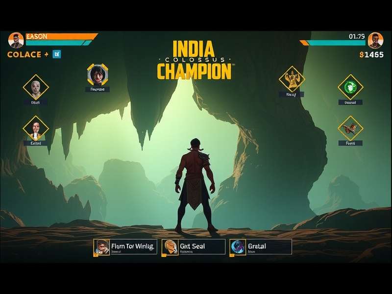 India Colossus Champion gameplay screenshot showing character and environment
