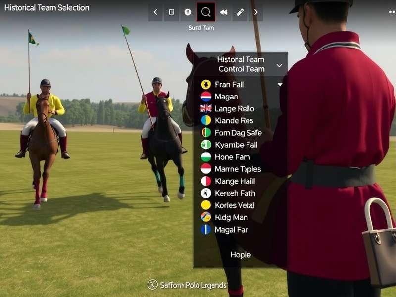 Saffron Polo Legends gameplay screenshot showing polo match