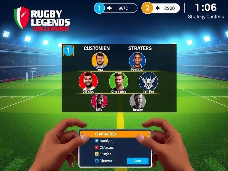 India Rugby Legends Unleashed character customization screen
