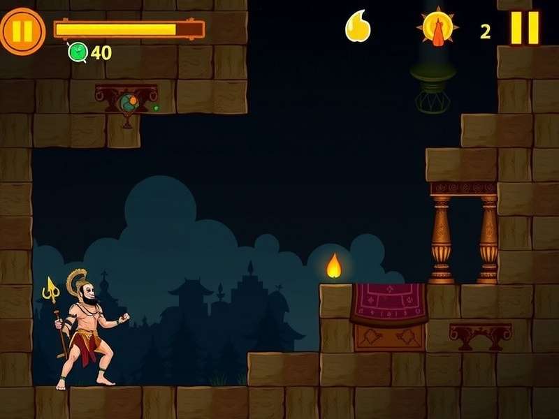 Hanuman S Challenge puzzle solving scene