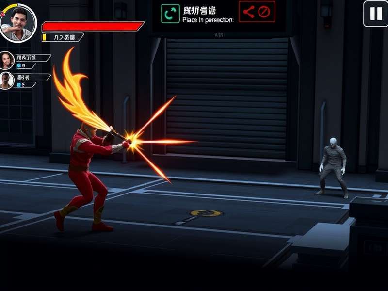 Flicker Flash Combatant character selection screen