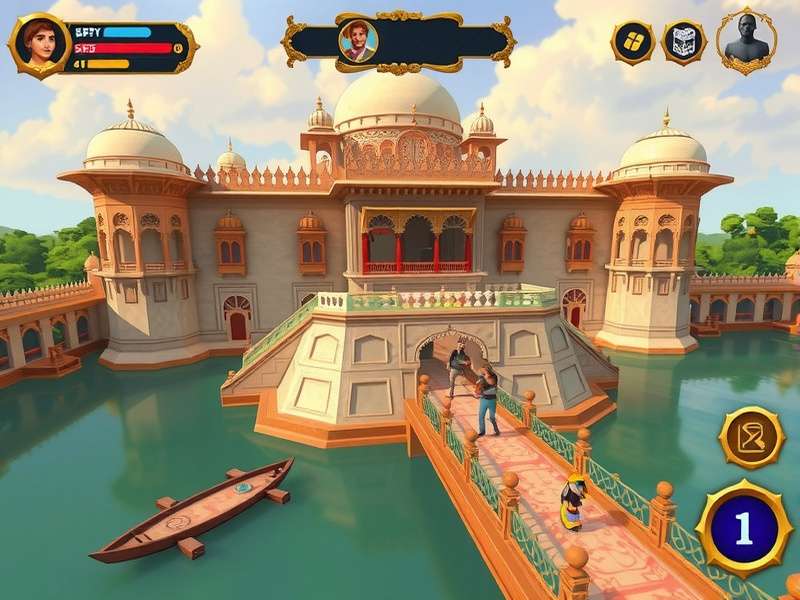 Cultural elements in Udaipur Lake Palace Sentinels