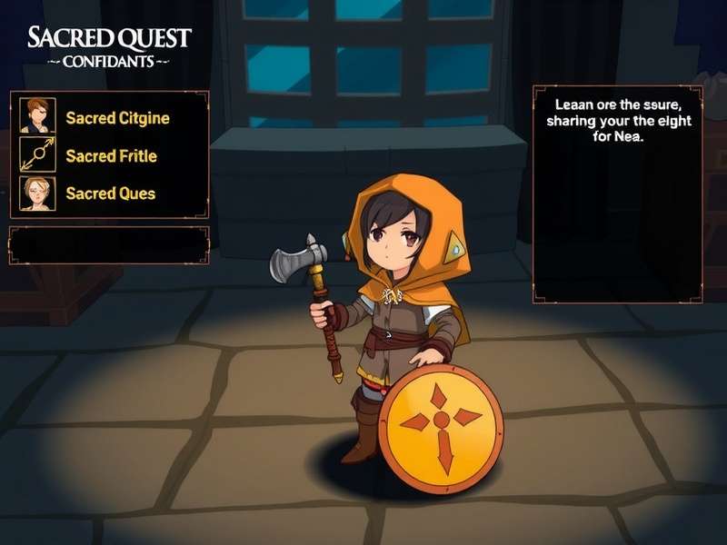 Character interaction in Sacred Quest Confidants