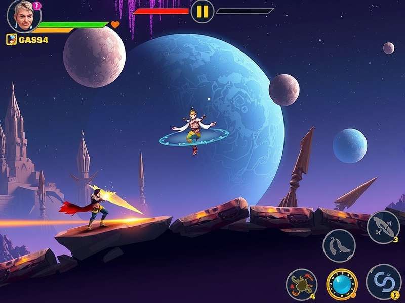 Shiva S Stellar Journey gameplay screenshot showing cosmic environments