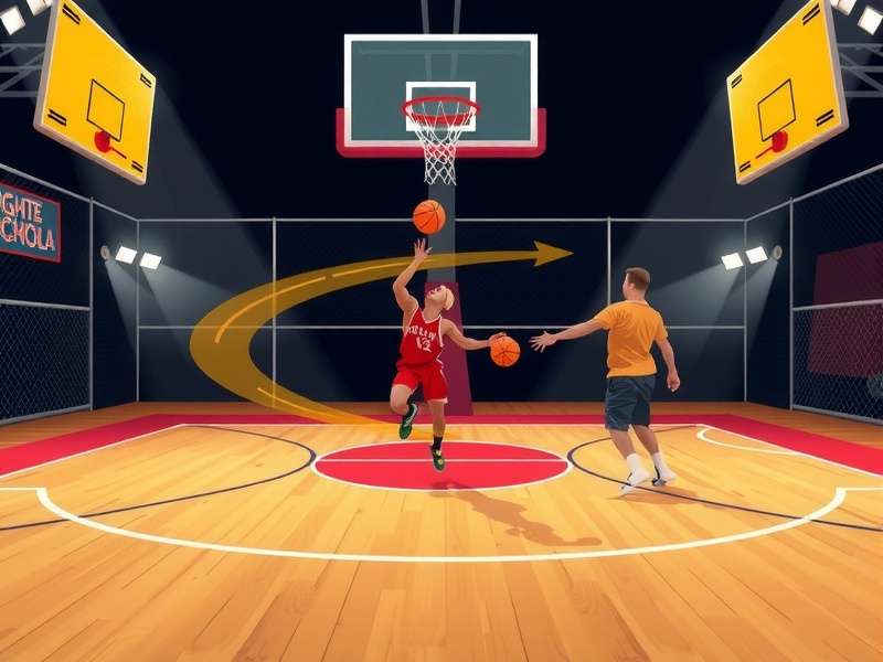 Malda Mighty Hoops court dimensions diagram