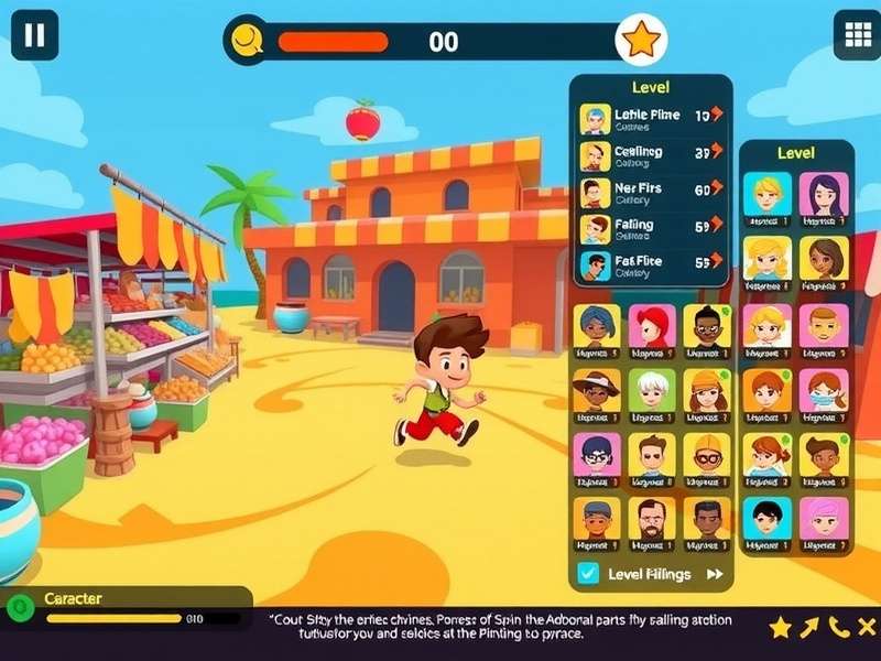 Energetic Ginger Sprint level progression screen showing character upgrades