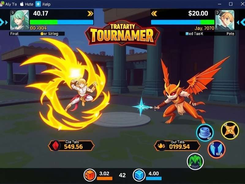 Saffron Surge Dynamo gameplay screenshot showing character battles
