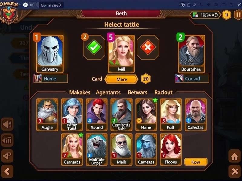 Cumin Rise Heroic Duel gameplay screenshot showing card battle interface