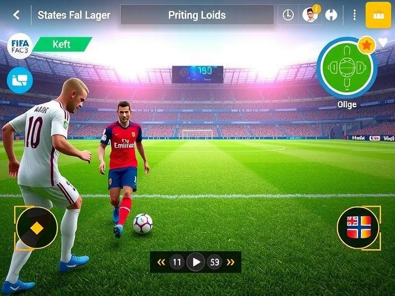 FIFA Ace Player 3 feature showcase displaying multiple game modes and customization options