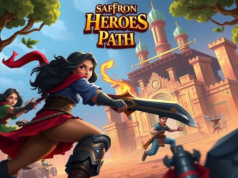 Saffron Heroes Path game world environment