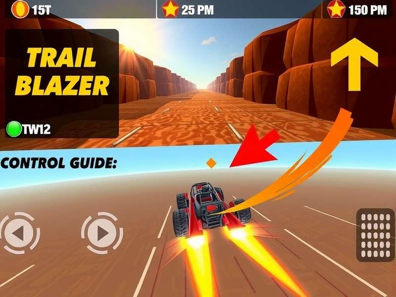 Hot Trail Blazer control scheme illustration showing different input methods