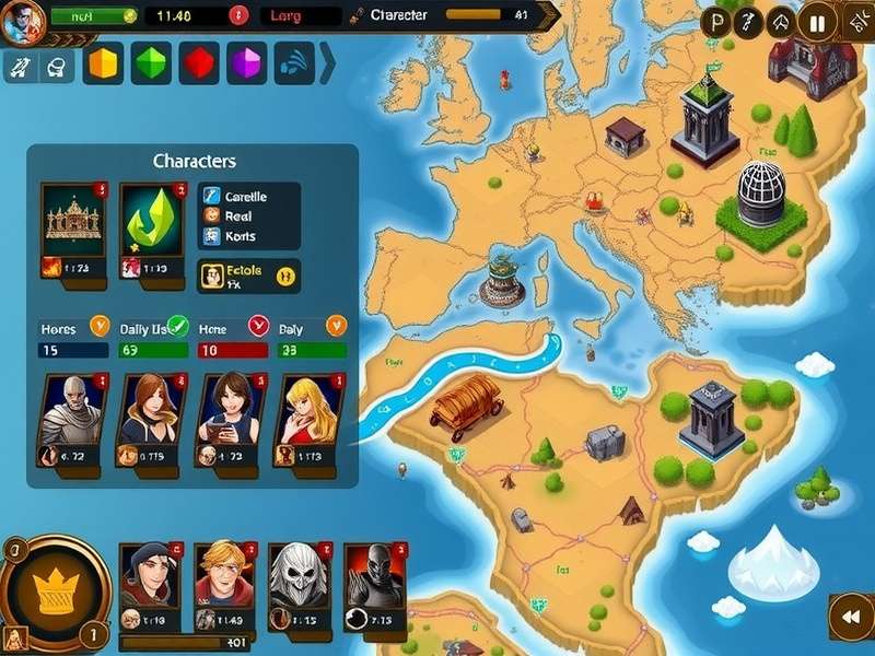 Sanquelim Royal Quest world map showing diverse regions