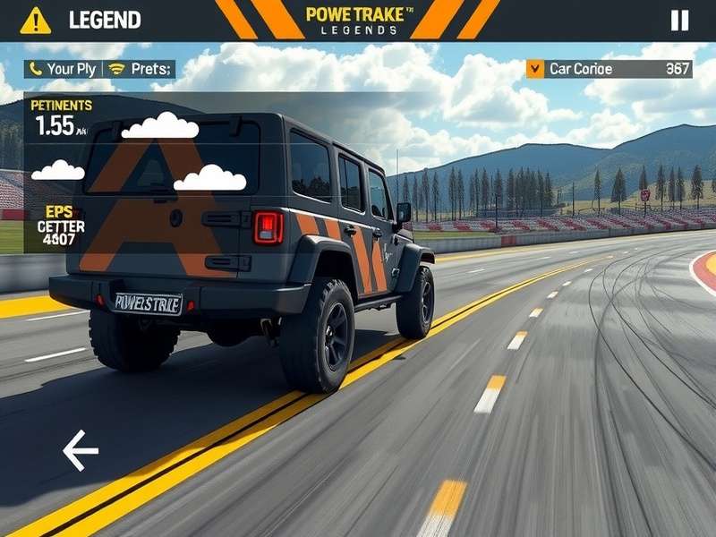 Power Stroke Legend racing line demonstration on a complex track