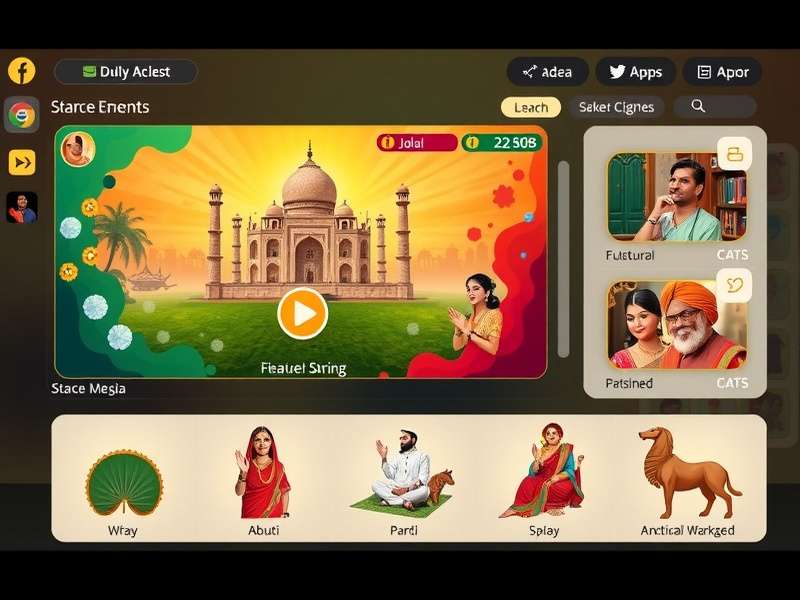 Indian Package Pro gaming interface showcasing cultural elements