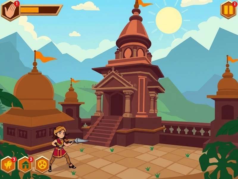 Mystic Trail Chums gameplay screenshot showing character exploration