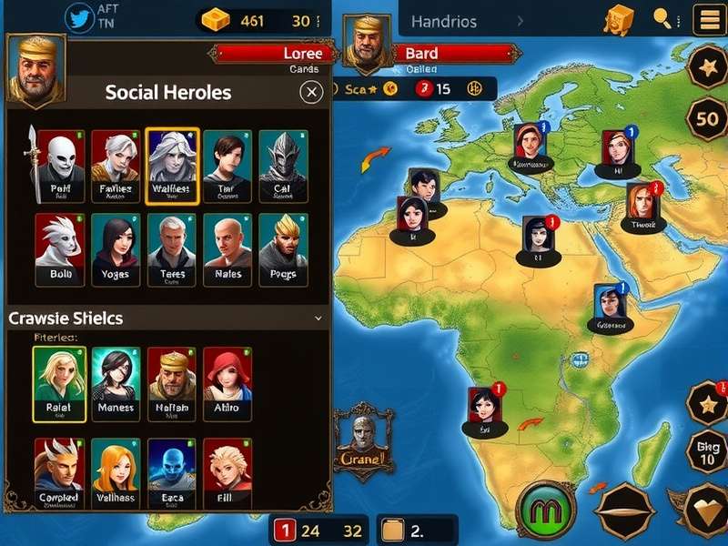 Sanquelim Royal Quest gameplay screenshot showing character battles and interface