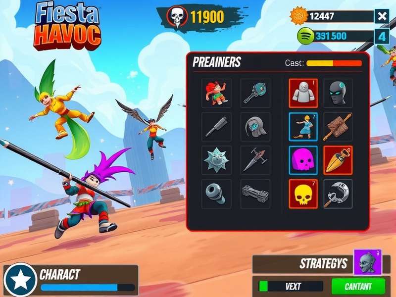 Fiesta Havoc character customization options