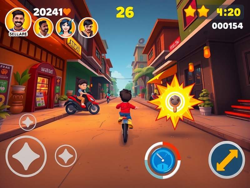 Dal Dhani Super Sprint advanced gameplay showing combo chains and power-ups