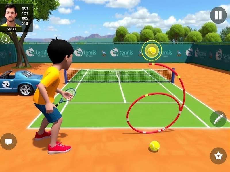 Tennis Smash Elite character customization screen