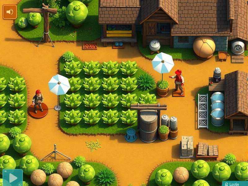 Chai Farm Adventure gameplay showing tea plantation