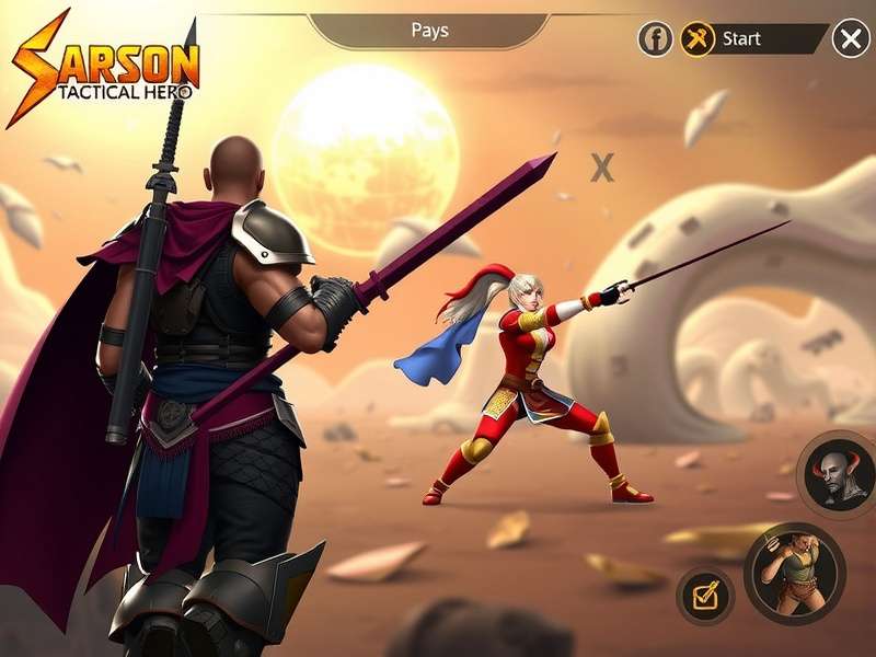 Sarson Tactical Hero Character Selection Screen