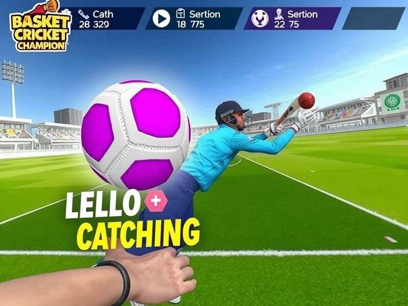 Basket Cricket Champion fielding mechanics demonstration