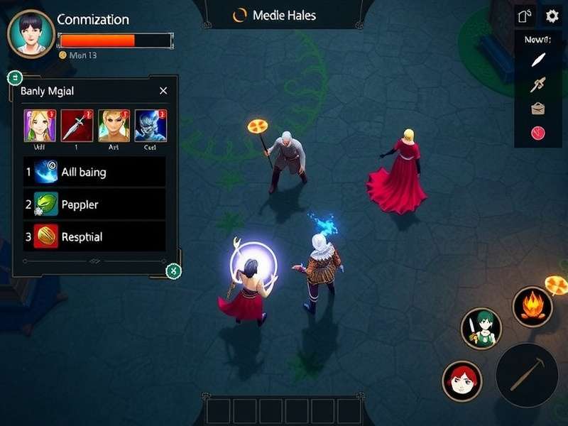 Mist Mystery Mages character customization interface