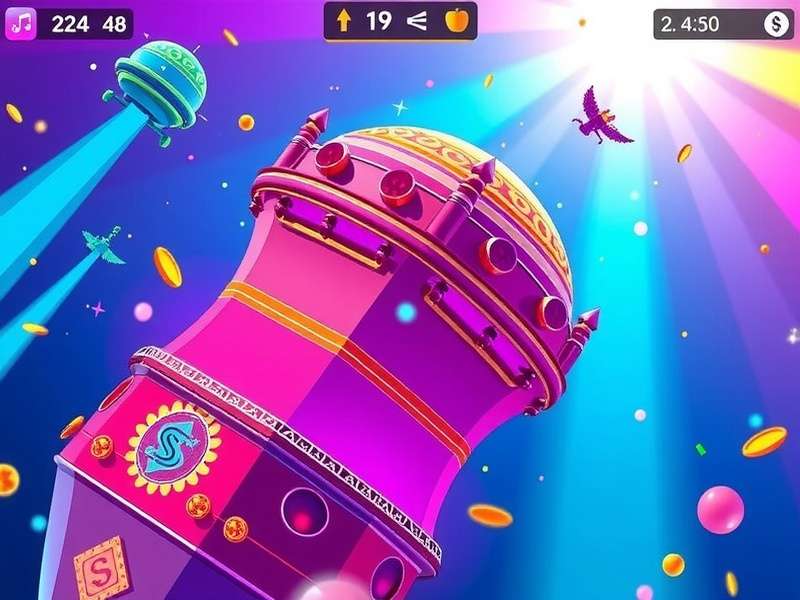 Santoor Glow Master gameplay screenshot showing vibrant colors and intuitive interface