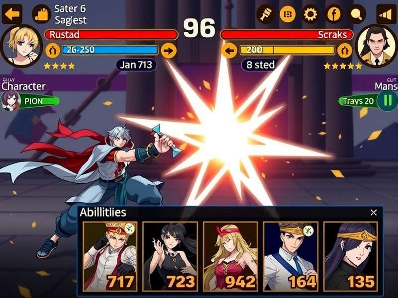 Sizzling Mustard Duelists gameplay screenshot showing character combat