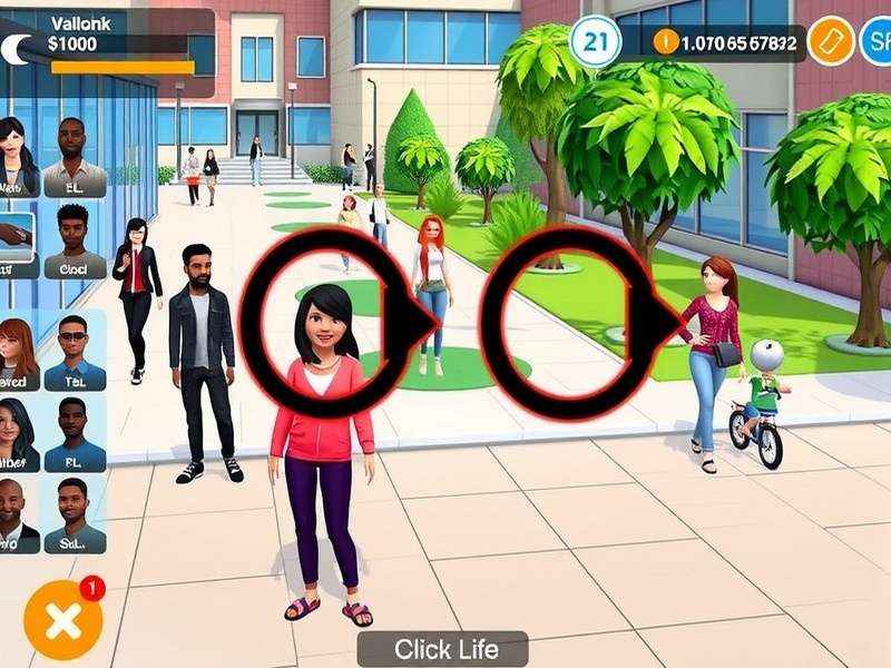 Avakin Campus Fun character customization interface