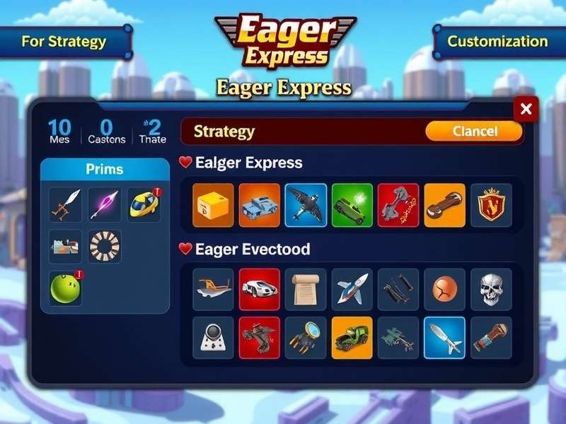 Eager Express strategy selection screen