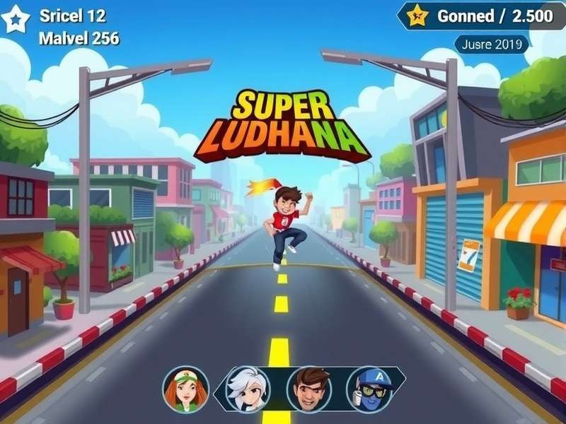 Super Dash Ludhiana gameplay screenshot showing vibrant streets