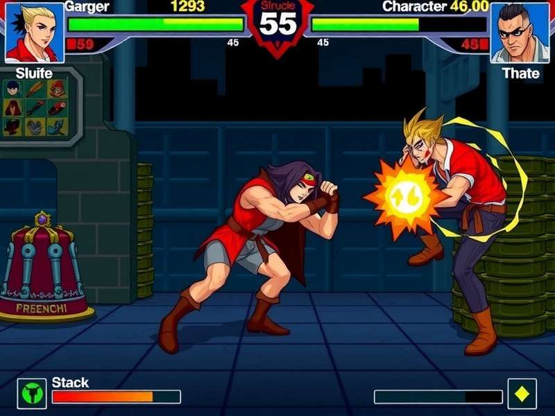 Sizzling Protectors Punch gameplay screenshot showing character combat