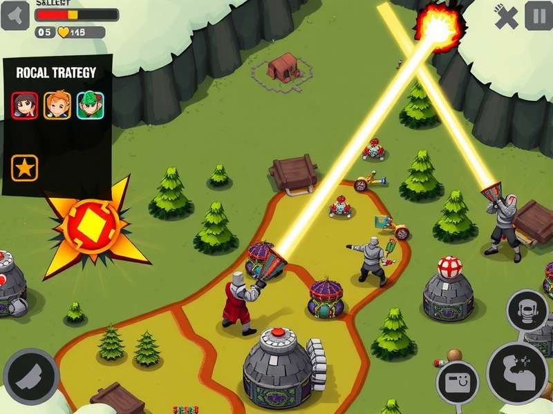 Boom Brigade strategy map showing optimal unit placement