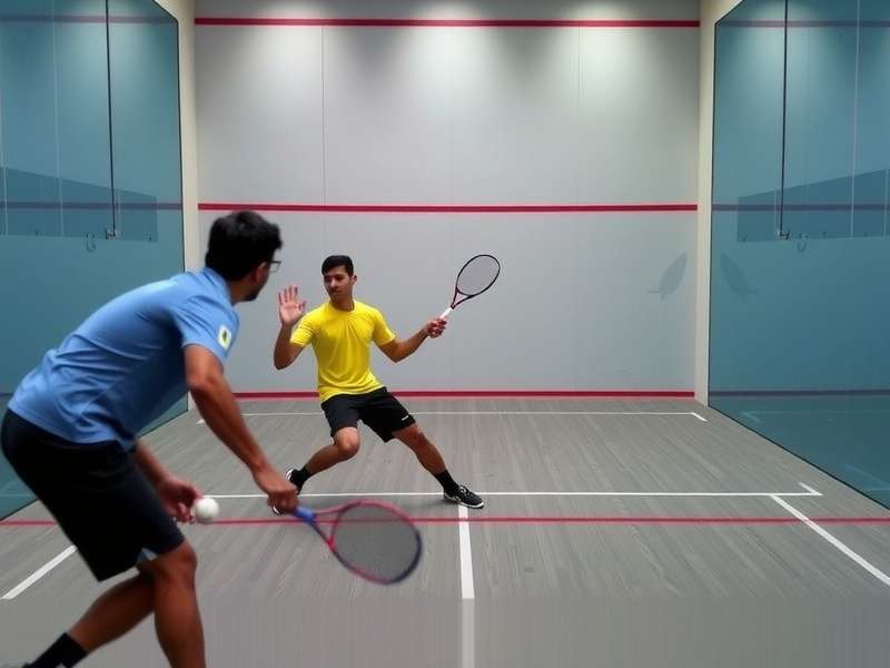 Official India Squash Dynamo court dimensions and markings