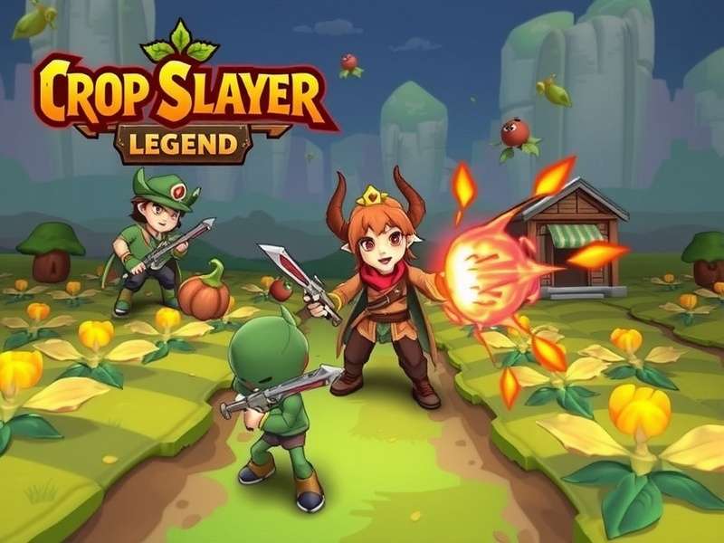 Crop Slayer Legend gameplay showing farming and combat elements