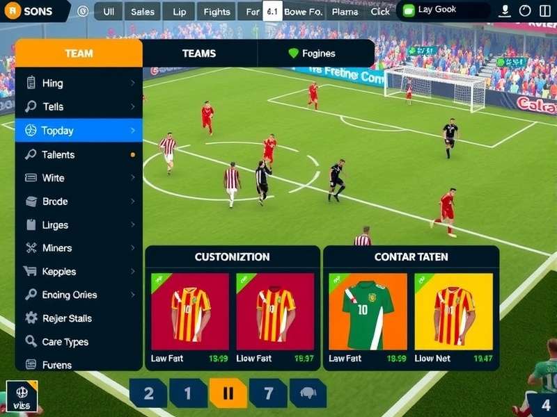 Goa Rising Rovers gameplay screenshot showing football action