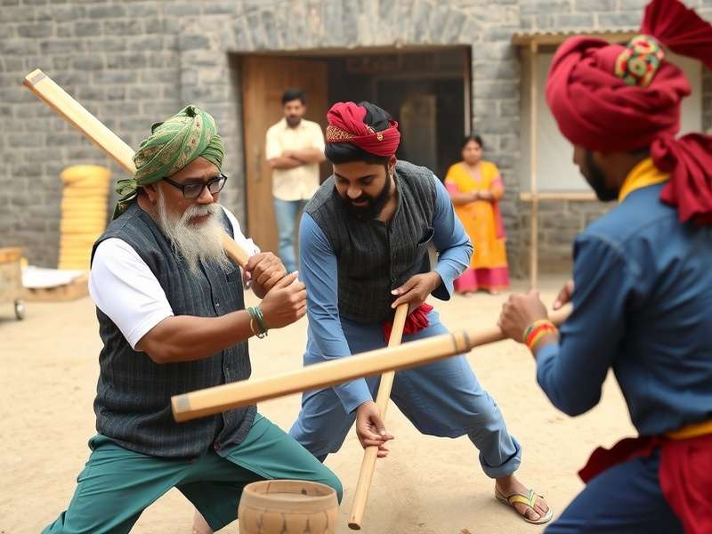 Historical depiction of Kapurthala Crushers in traditional setting