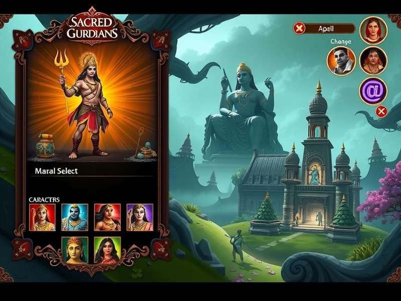 Sacred Guardians Indian Lore gameplay screenshot showing character and environment