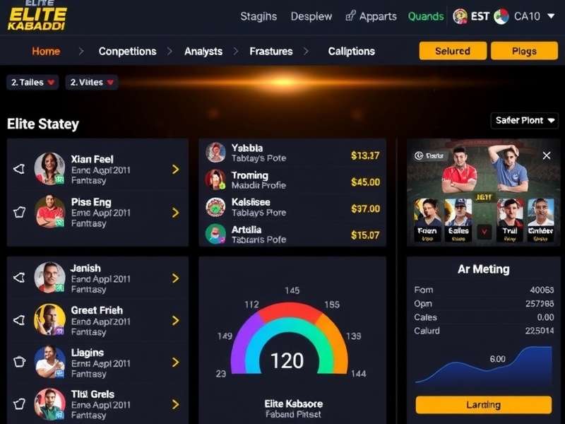 Elite Kabaddi Fantasy strategy and analysis dashboard