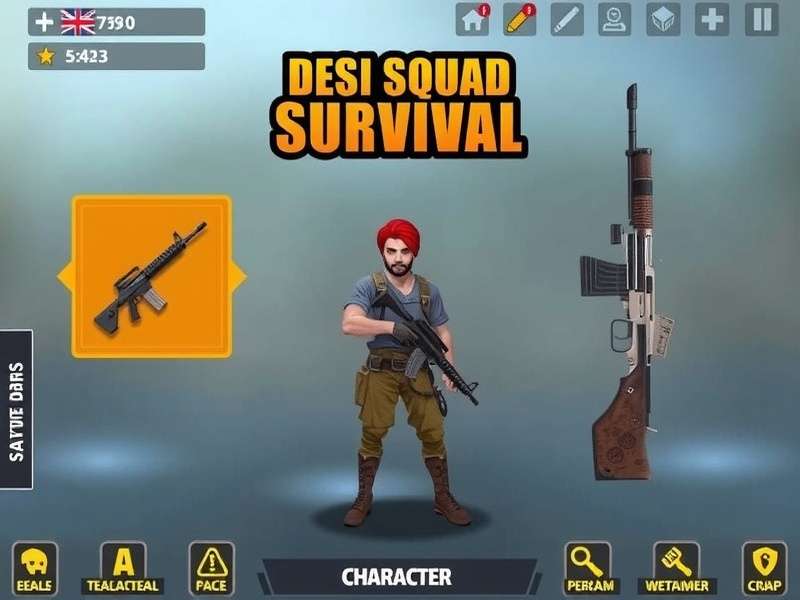 Weapon selection in Desi Squad Survival