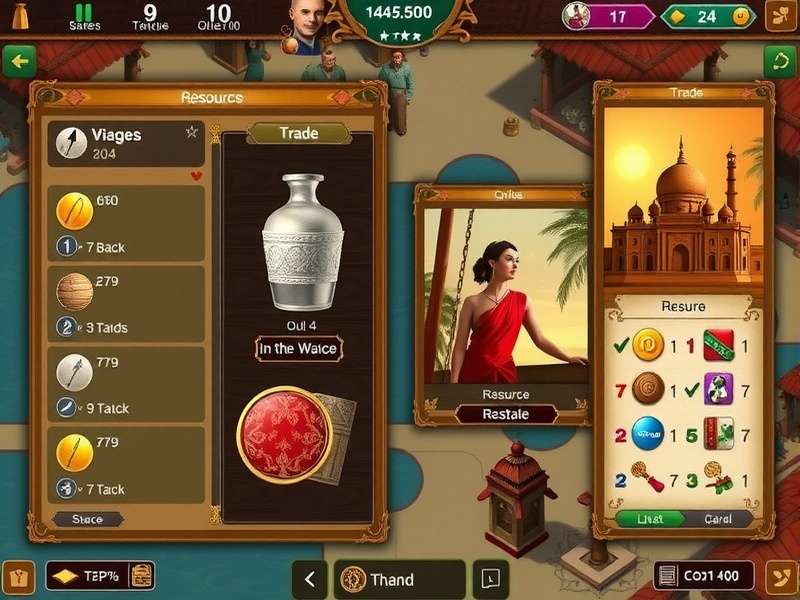 Empire Spice Quest gameplay showing trade interface