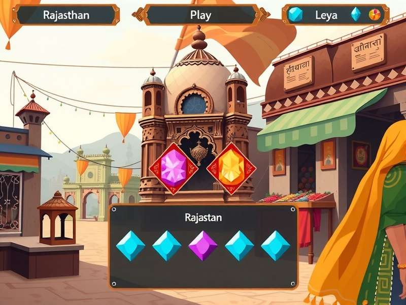 Gameplay screenshot showing gem collection interface