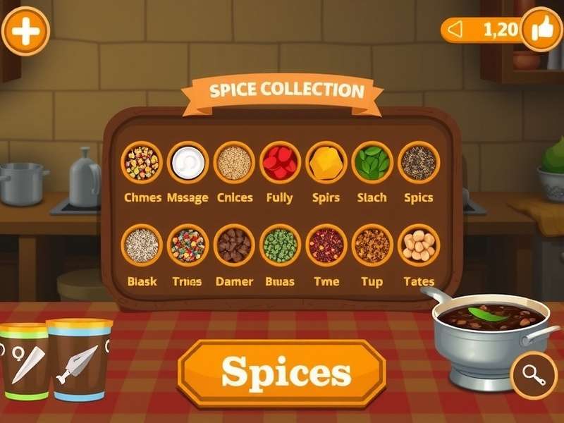 Cumin Taste Odyssey gameplay screenshot showing spice collection